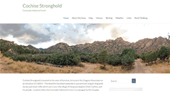 Desktop Screenshot of cochisestronghold.com
